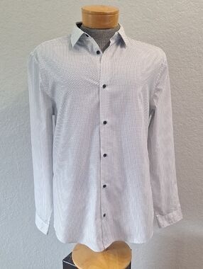 H&M Dress Shirt Black And White